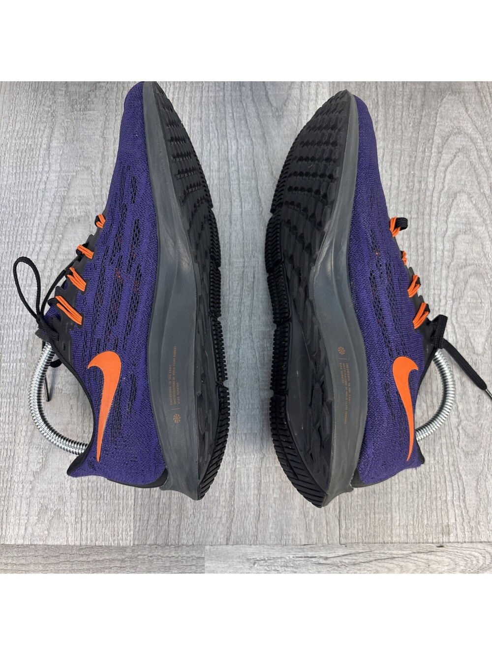 Nike Air Zoom Pegasus 36 NCAA Clemson Tigers Running Shoes CI2064-500 Size 8 - Picture 6 of 11